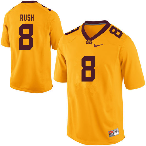 Men #8 Thomas Rush Minnesota Golden Gophers College Football Jerseys Sale-Yellow